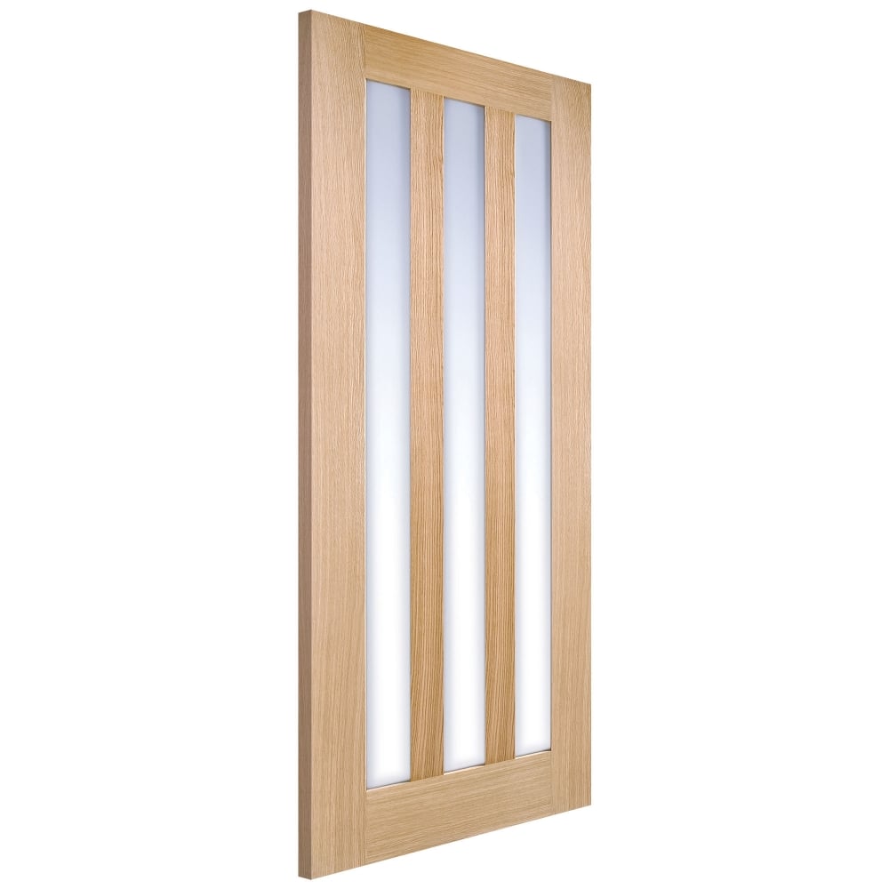 Image for LPD Oak Utah 3 Lite With Clear Glass Prefinished Internal Door