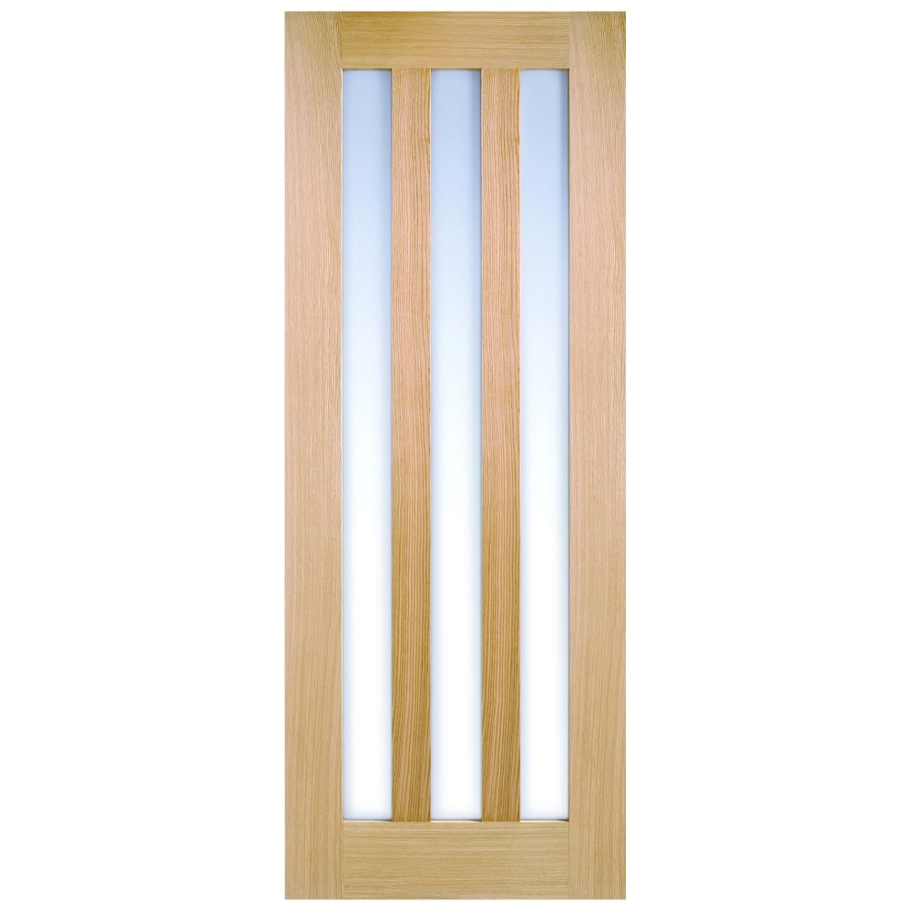 Image for LPD Oak Utah 3 Lite With Clear Glass Prefinished Internal Door