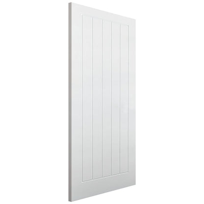 Image for LPD Textured Vertical 5 Panel White Moulded Internal Door