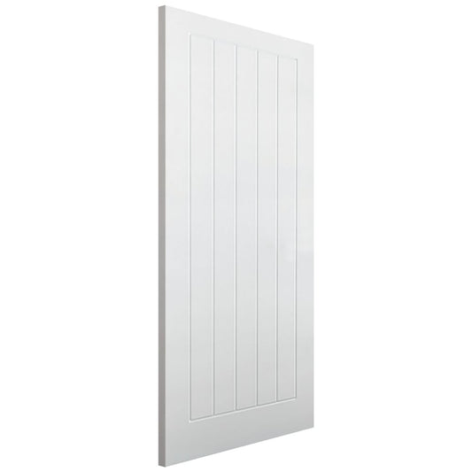 Image for LPD Textured Vertical 5 Panel Fire Door White Internal Door