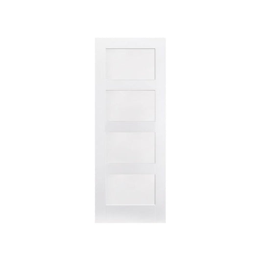 LPD Shaker 4 Panel White Primed - 78In x 24In x 35mm (1981 x 610mm)