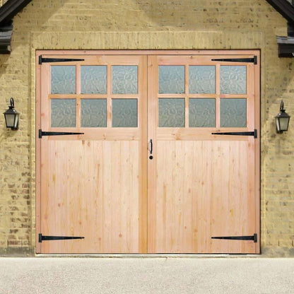 LPD Redwood Glazed Garage Door 78in x 84in x 44mm (1981 x 2134mm)