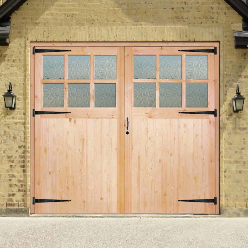 LPD Redwood Glazed Garage Door 84in x 84in x 44mm (2134 x 2134mm)