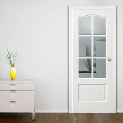 LPD Kent White Composite Glazed Internal Door 78in x 27in x 35mm (1981 x 686mm)