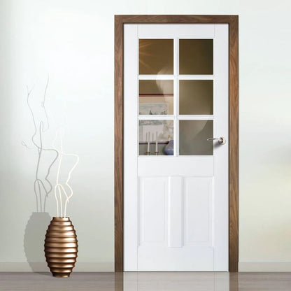 LPD Canterbury White Composite Glazed Internal Door 78in x 30in x 35mm (1981 x 762mm)