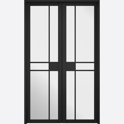 LPD Greenwich Black Primed Clear Glazed 5L Room Divider