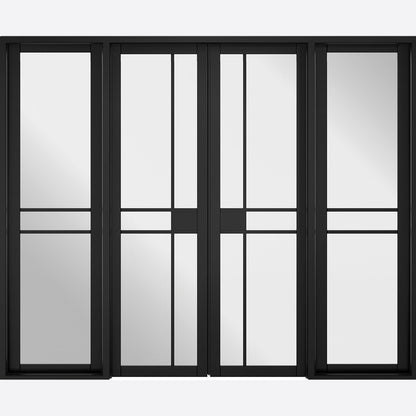 LPD Greenwich Black Primed Clear Glazed 5L Room Divider