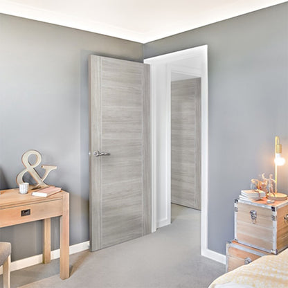 XL Joinery White Grey Laminate Forli Door 2040 x 726 x 40mm