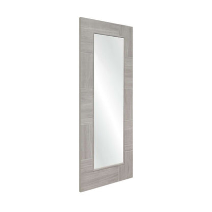 Internal Laminate White Grey Ravenna with Clear Glass - All Sizes