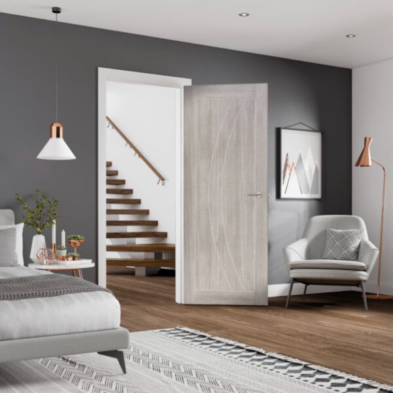 Internal Laminate White Grey Salerno - All Sizes