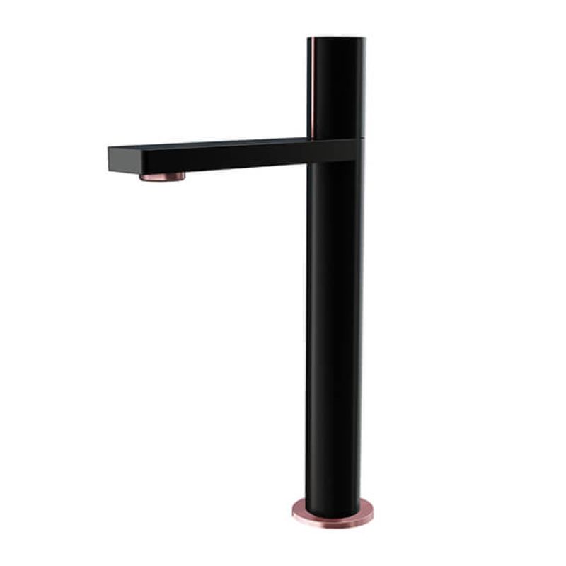 Aqua Velar Tall Basin Mixer with Click-Clack Waste - Black 