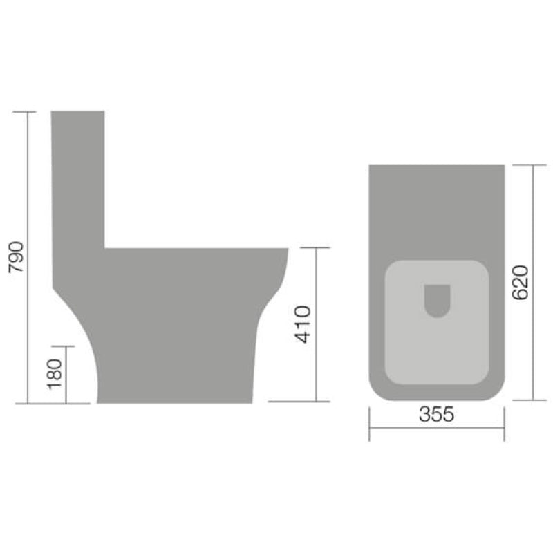 Aqua Bella Close Coupled Toilet