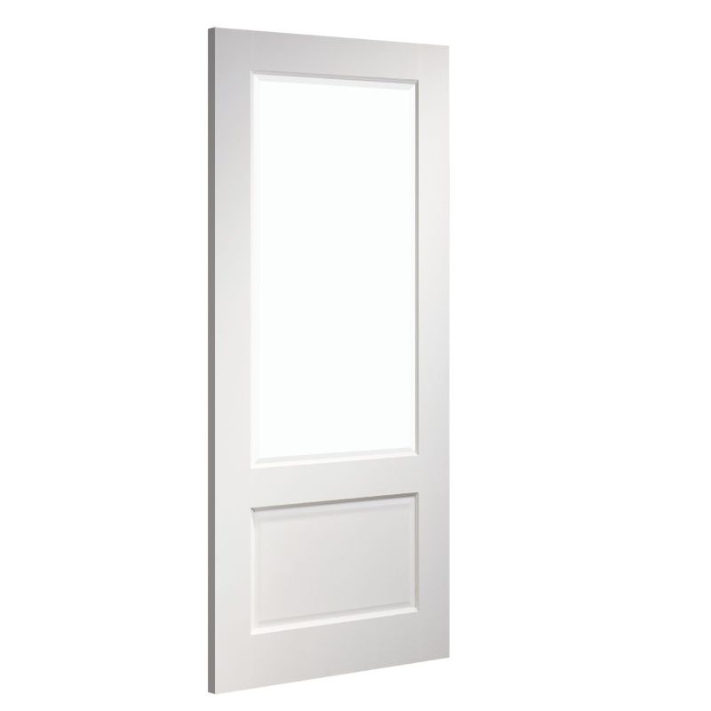 Deanta Madison Clear Bevelled Glaze Interior White Primed Door