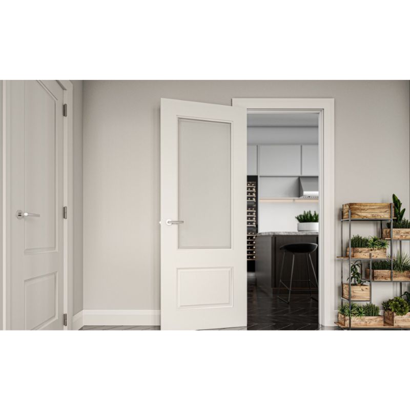 Deanta Madison Clear Bevelled Glaze Interior White Primed Door