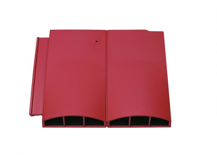 Klober Profile-Line Twin Plain Tile Vent - Antique Red