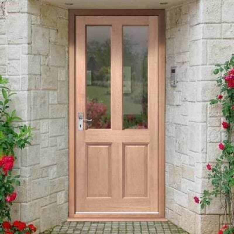 LPD Malton Hardwood M&T 2 Double Glazed Clear Light Panels External Doors - 1981mm x 762mm