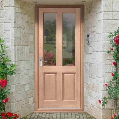 LPD Malton Hardwood M&T 2 Double Glazed Clear Light Panels External Doors - 1981mm x 762mm