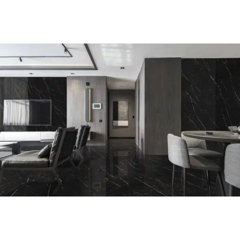 Marquina Polished Porcelain Wall and Floor Tile 1200mm x 600mm (2 per Box)