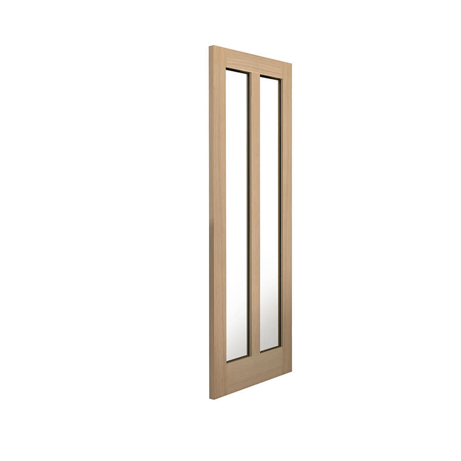 JB Kind Oak Glazed Matterhorn Internal Door Unfinished