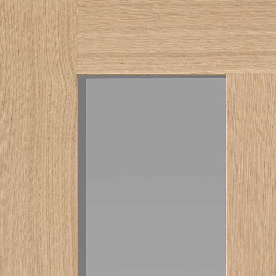 JB Kind Oak Glazed Matterhorn Internal Door Unfinished