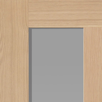 JB Kind Oak Glazed Matterhorn Internal Door Unfinished