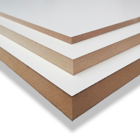 Double Sided White Melamine Faced MDF (2400mm x 1200mm) - All Sizes