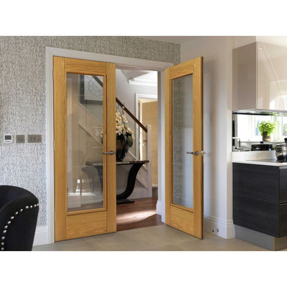 JB Kind Medina Pre-Finished Glazed Internal Door 2040 X 626 X 40mm