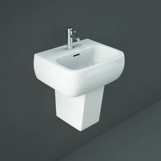 RAK Ceramics Metropolitan 345mm Pedestal Basin 1 Tap Hole White