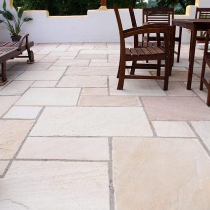 Heritage Mint Fossil Sandstone Paving Pack (19.5m2 - 66 Slabs/Mixed Pack)