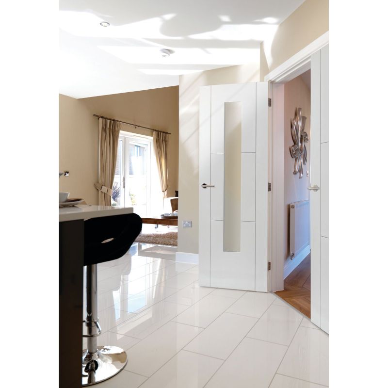 JB Kind Mistral White Primed Glazed Internal Door 1981 X 838 X 35mm