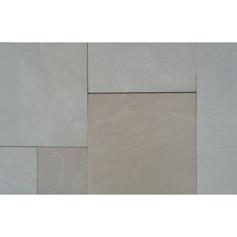 Misty Raj Green Sandstone Paving Pack (19.50m2 - 66 Slabs / Mixed Pack) 