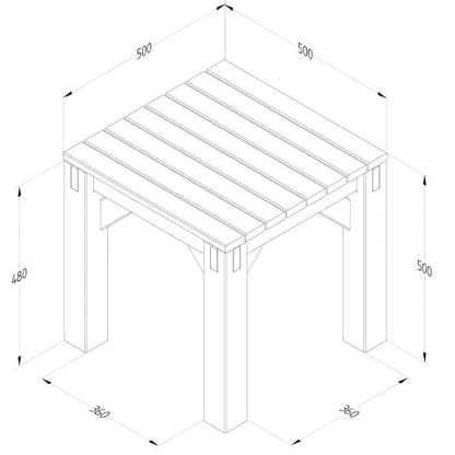 Forest Modular Wooden Seating - Style 3