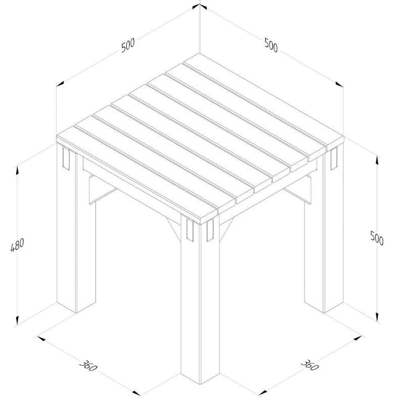 Forest Modular Wooden Seating - Style 4