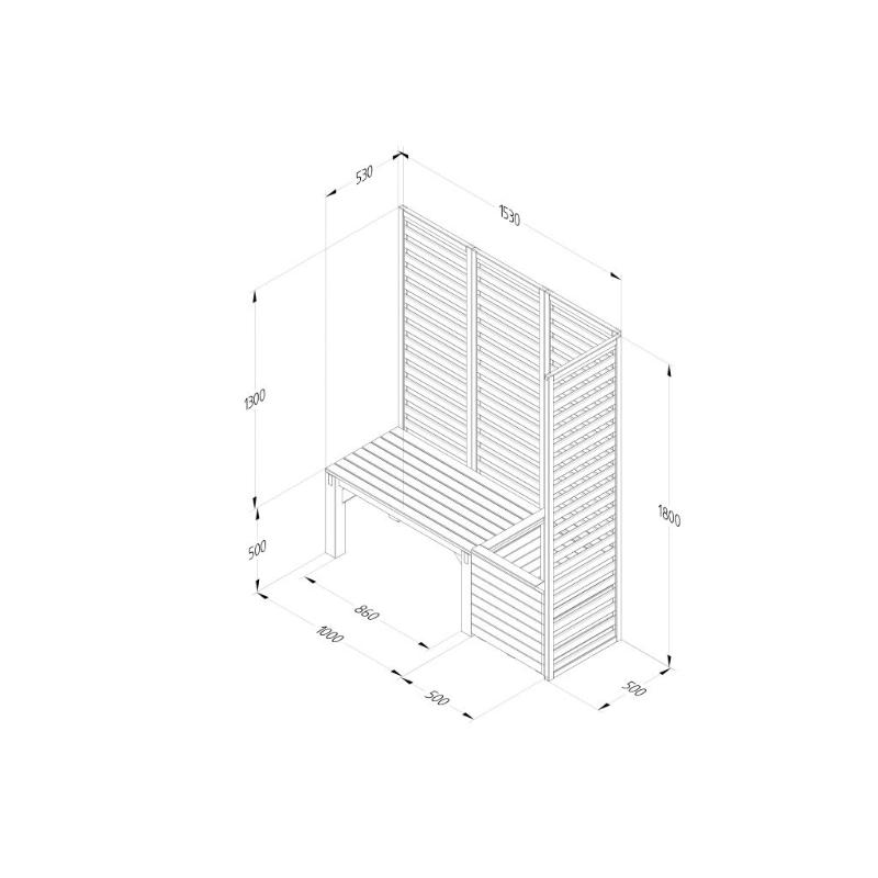 Forest Modular Wooden Seating - Option 1