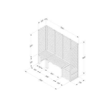 Forest Modular Wooden Seating - Option 2