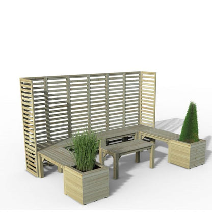 Forest Modular Wooden Seating - Style 4