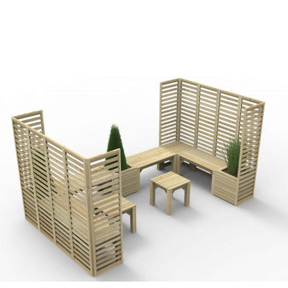 Forest Modular Wooden Seating - Style 5