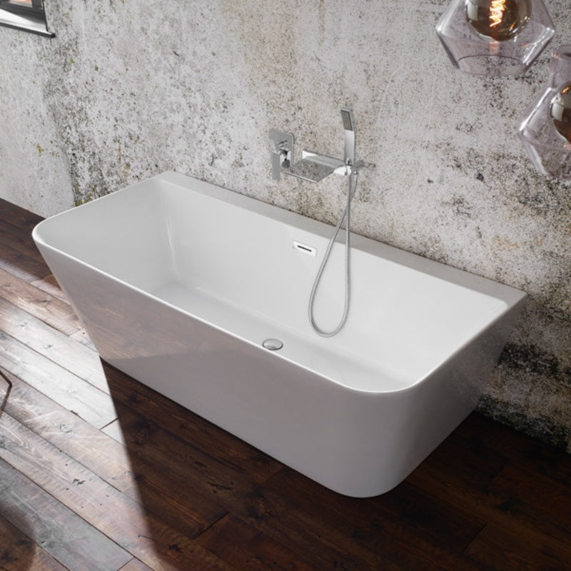 Aqua Mono Back to Wall 1700mm x 800mm Luxury Freestanding Bath 