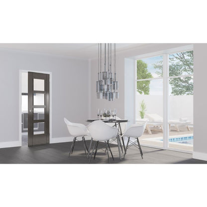 Image for Deanta Montreal Glazed Interior Dark Grey Ash Door