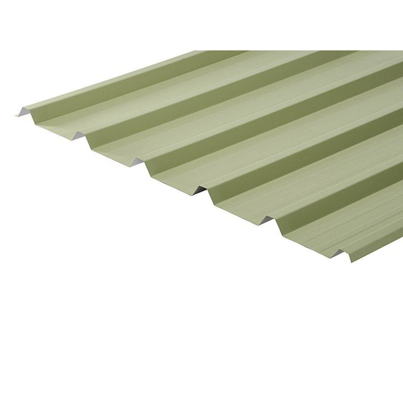 Cladco 32/1000 Box Profile PVC Plastisol Coated 0.7mm Metal Roof Sheet Moorland Green - All Sizes