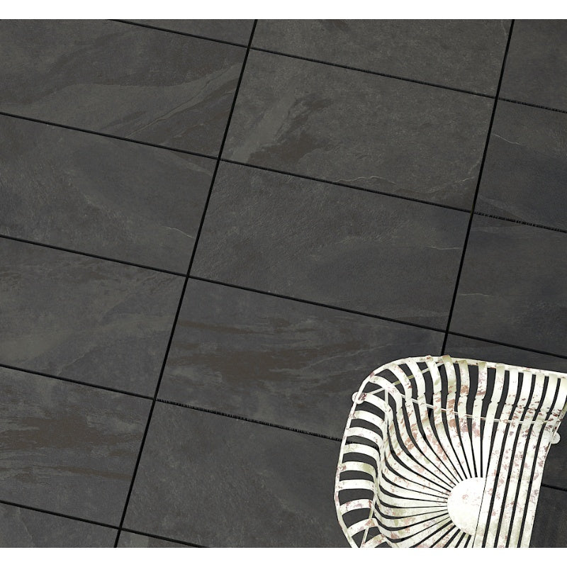 Lake Mustang Black Vitrified Porcelain Paving Pack