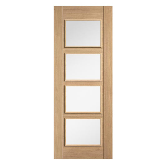 LPD Oak Carini 4 Clear Light Panel Pre-Finished Internal - All Sizes 