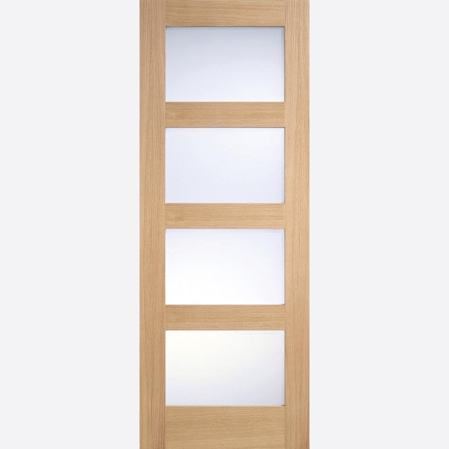 Image for LPD Contemporary Oak Frosted Glazed Internal Door