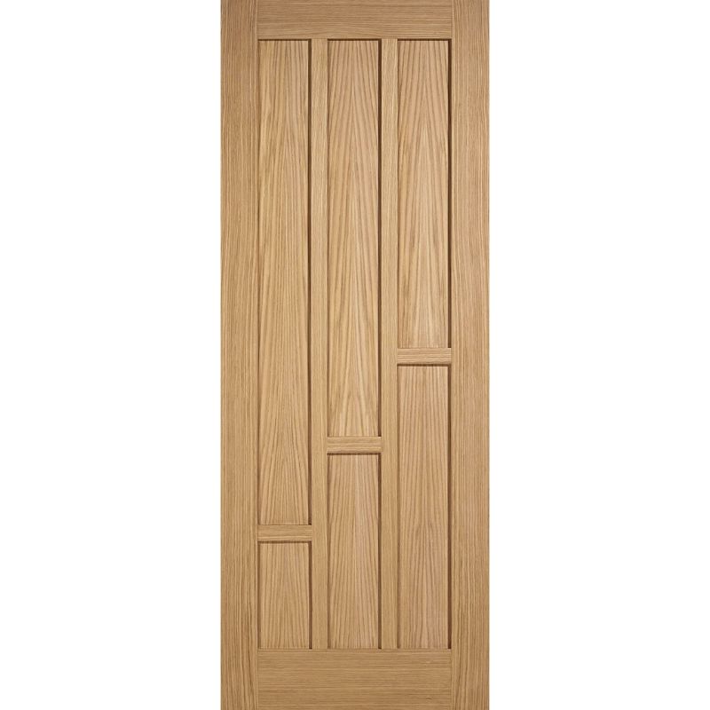 LPD Coventry Pre-Finished Oak 6 Panel Internal Fire Door-78in x 33in x 44mm (1981 x 838mm)