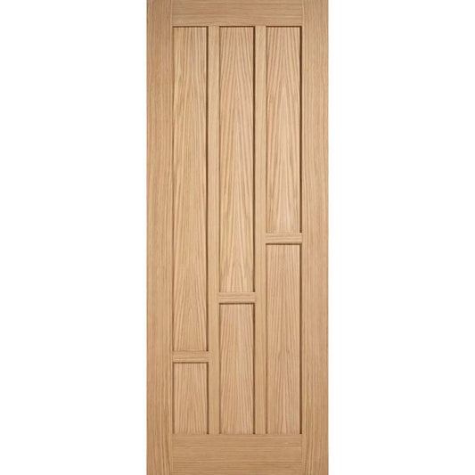 LPD Coventry Oak FD30 Internal Fire Door-78in x 27in x 44mm (1981 x 686mm)