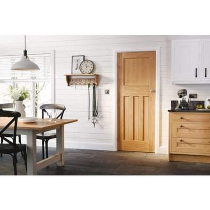 LPD Oak DX 30's Style Un-Finished Internal Door - 2040mm x 626mm