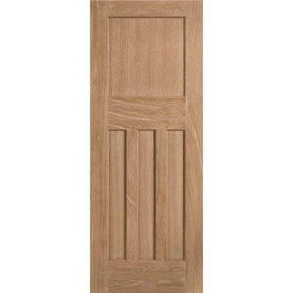 LPD Oak DX 30's Style Un-Finished Internal Fire Door FD30 - 2040mm x 726mm