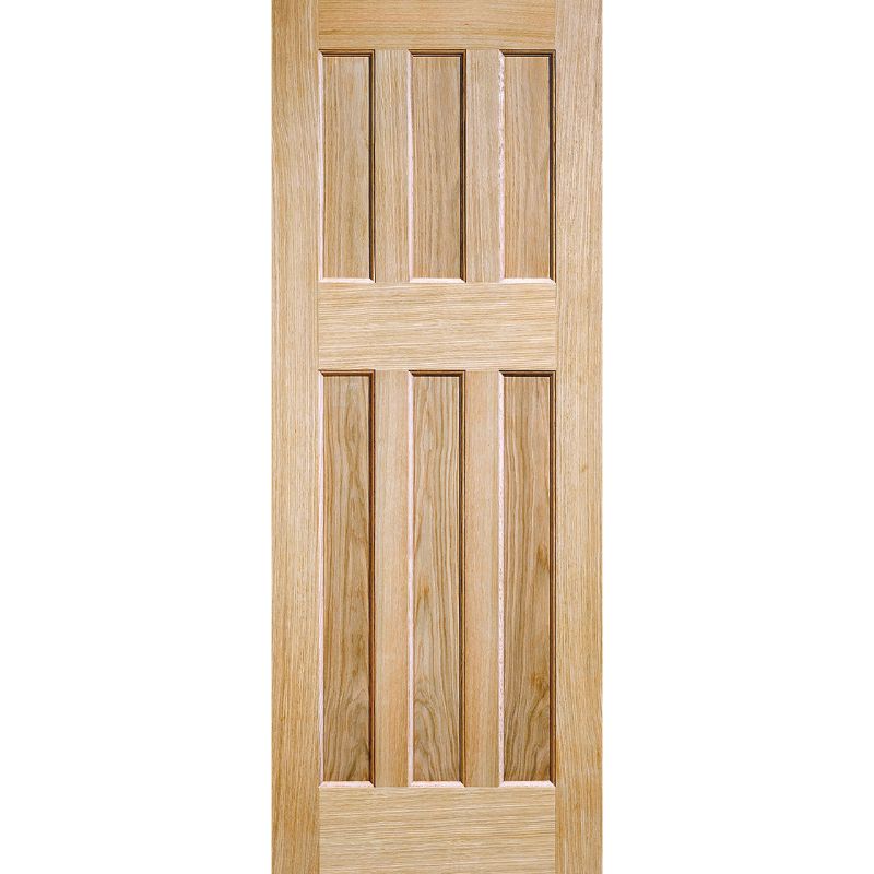 LPD DX Oak 60s Style Internal Fire Door-78in x 30in x 44mm (1981 x 762mm)