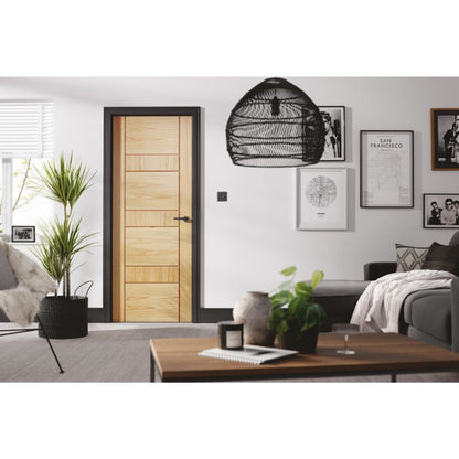 LPD Edmonton Pre-Finished Oak Internal Fire Door-78in x 27in x 44mm (1981 x 686mm)