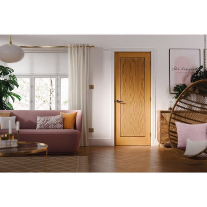 LPD Oak Inlay 1P Internal Fire Door-78in x 30in x 44mm (1981 x 762mm)